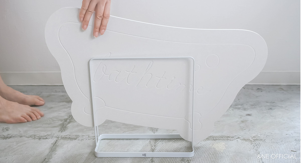 珪藻土バスマットスタンド