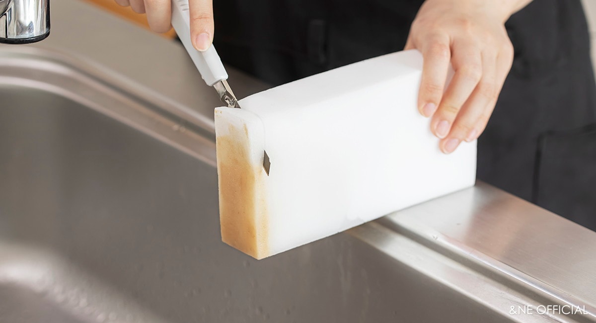 nikii メラミンスポンジL 2P