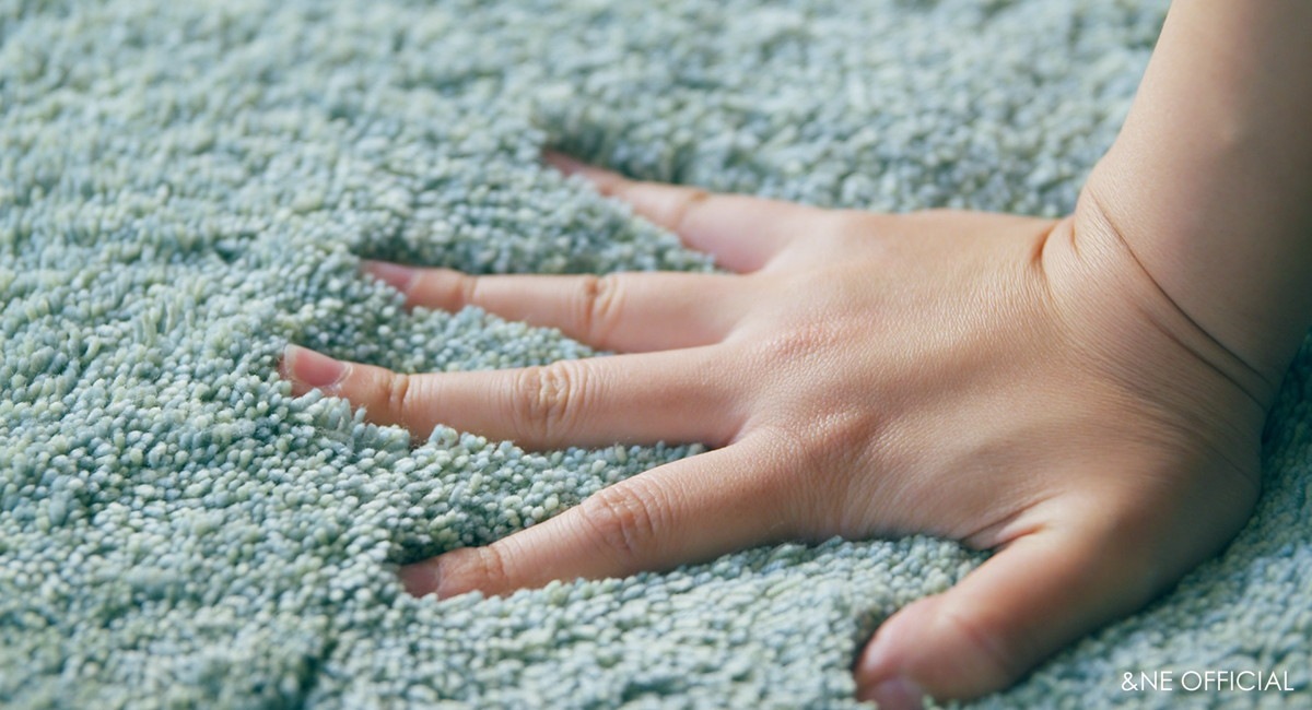 低反発シャギーチェアパッド  Pale