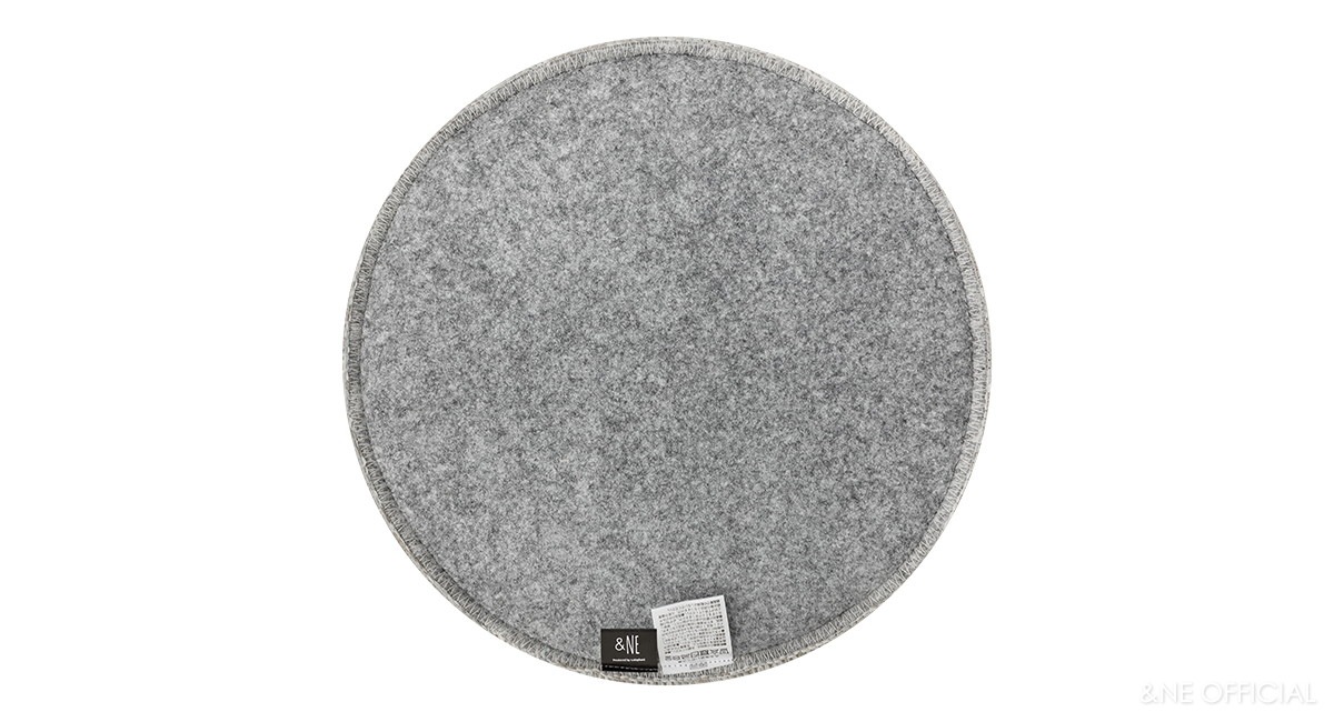 低反発シャギーチェアパッド  Pale