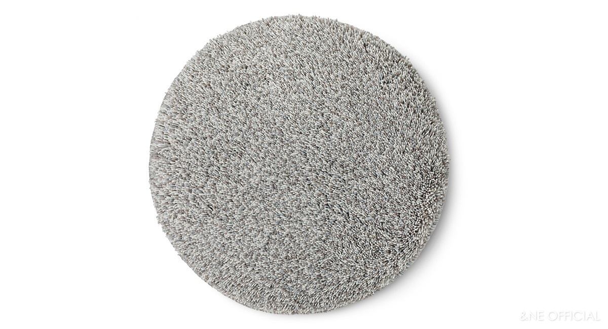 低反発シャギーチェアパッド  Pale