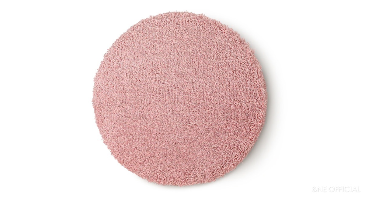 低反発シャギーチェアパッド  Pale