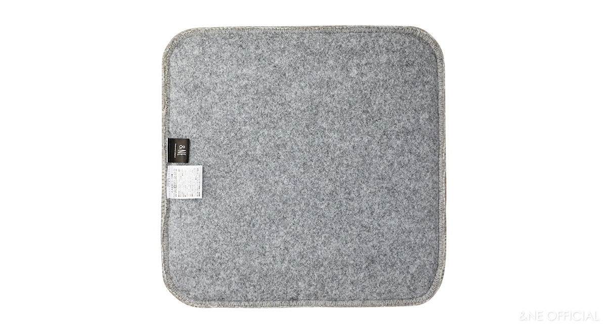 低反発シャギーチェアパッド  Pale