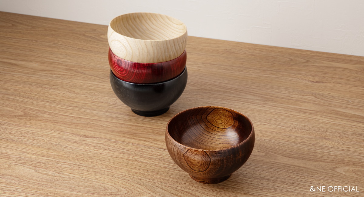 ハレとケ 山中塗り くりぬき椀