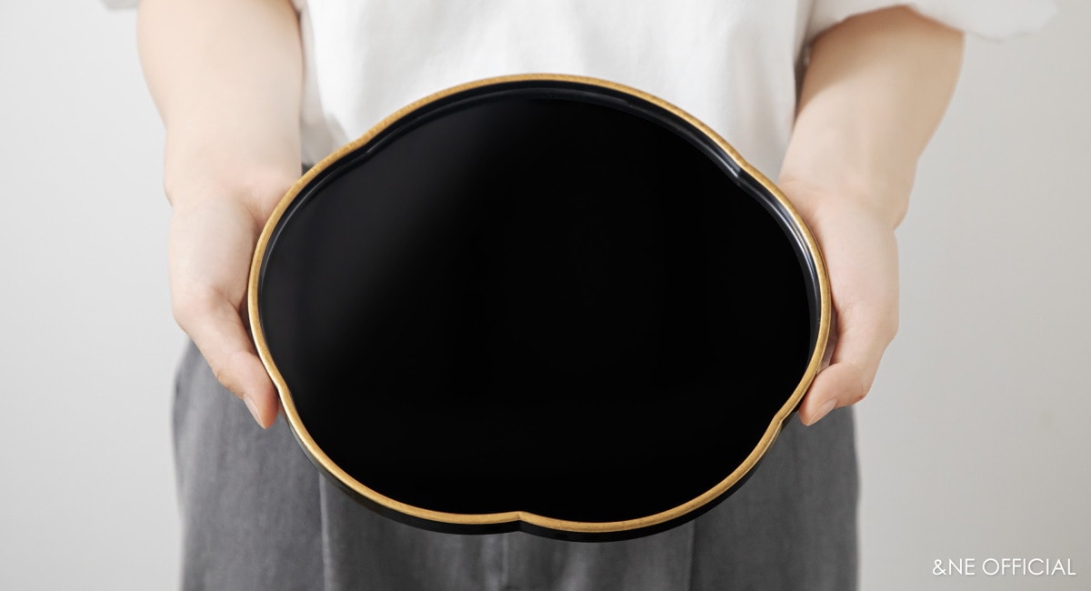 ハレとケ　越前塗り　梅おぼん