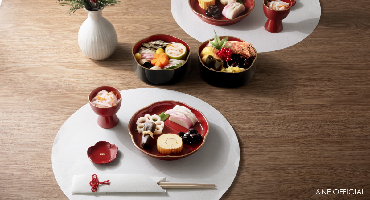 ハレとケ　山中塗り　梅高台皿