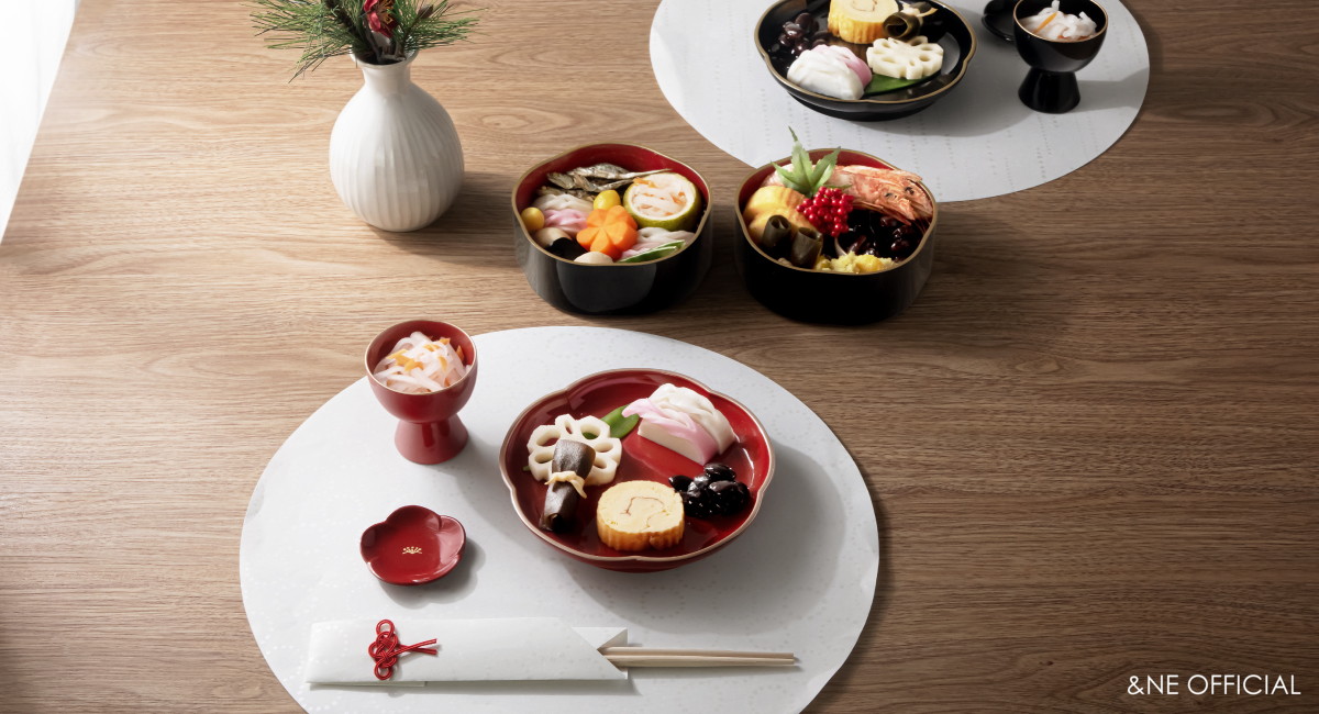 ハレとケ　山中塗り　梅高台皿