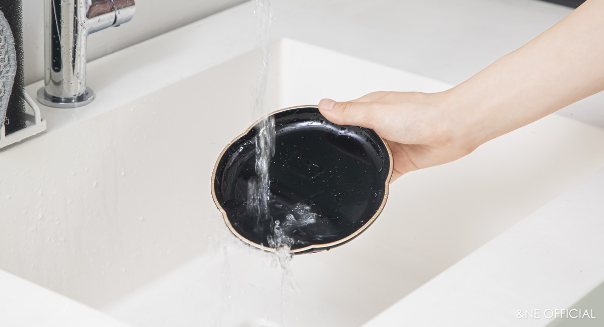 ハレとケ　山中塗り　梅高台皿