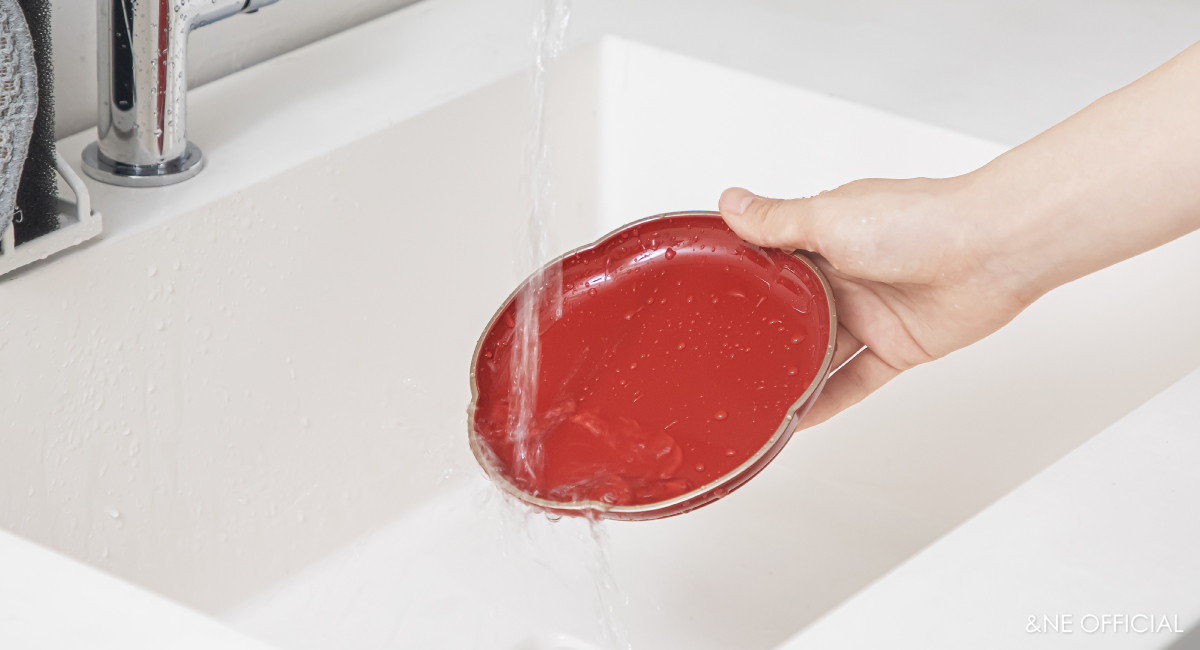 ハレとケ　山中塗り　梅高台皿