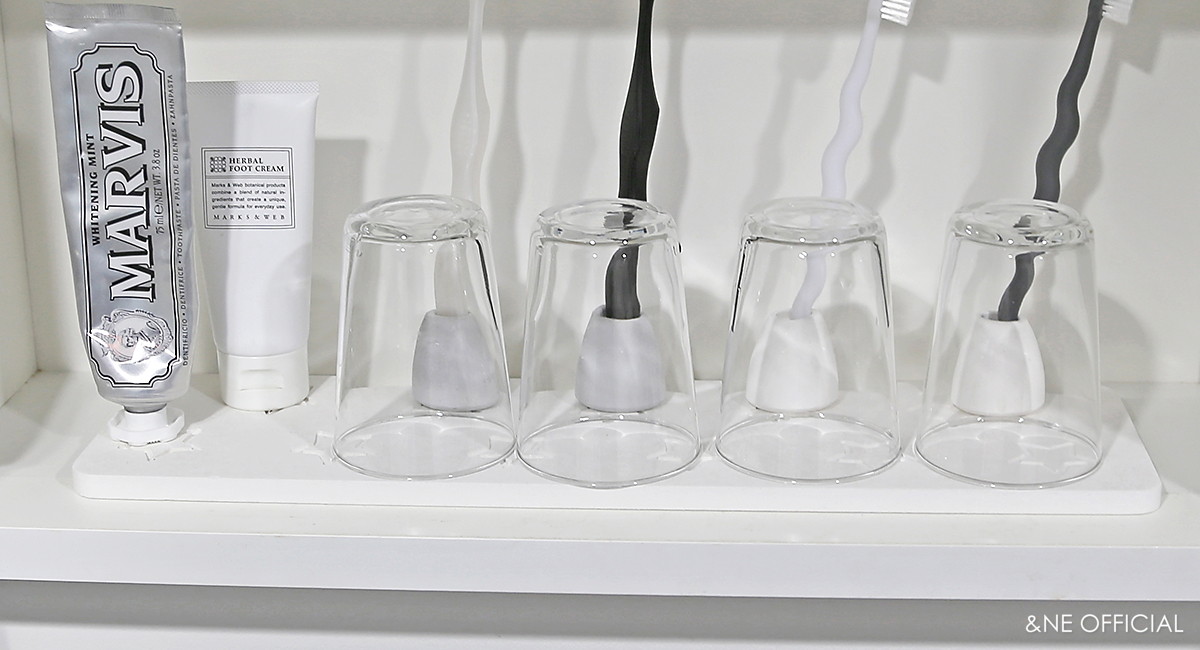 ラバストーン5グラスドライトレイ