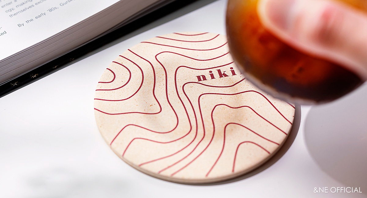 nikii 陶器珪藻土コースター