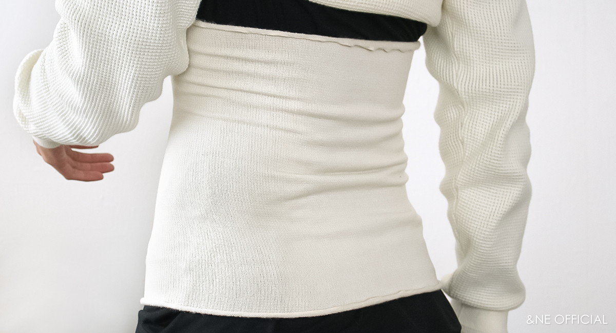 シルク&コットン腹巻き