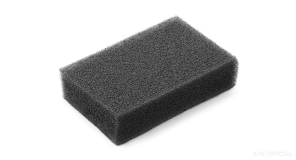 nikii キッチンスポンジ 1P ブラック