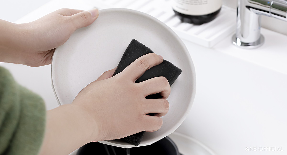 nikii キッチンスポンジ 3P ブラック