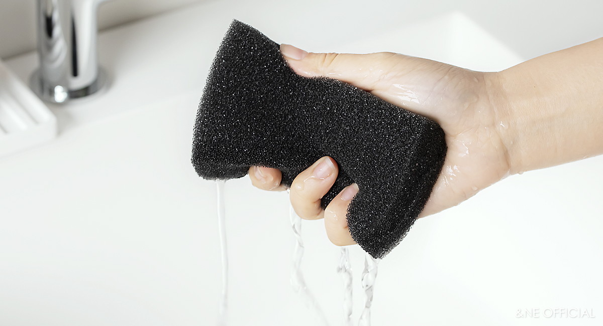 nikii キッチンスポンジ 3P ブラック