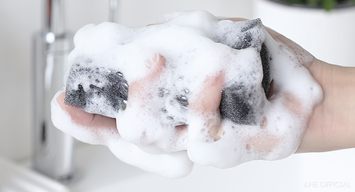 nikii キッチンスポンジ 3P ブラック