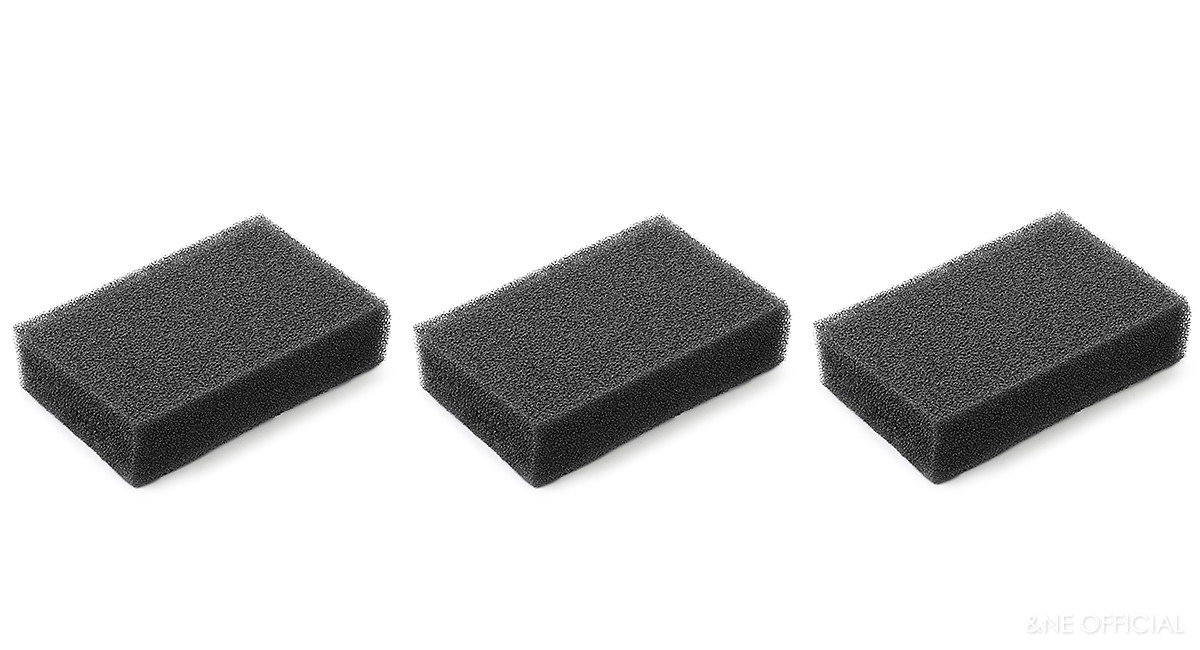 nikii キッチンスポンジ 3P ブラック