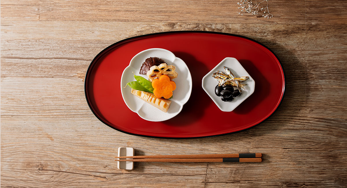 ハレとケ　越前塗り 小判型おぼん