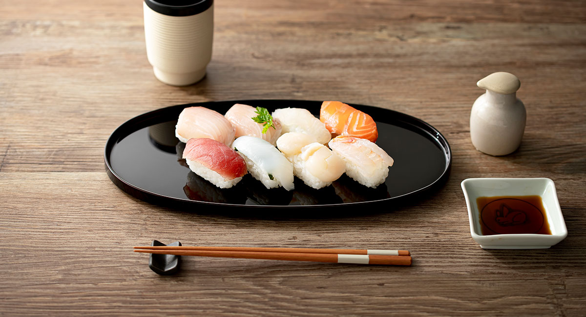 ハレとケ　越前塗り 小判型おぼん