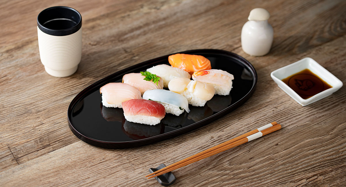 ハレとケ　越前塗り 小判型おぼん