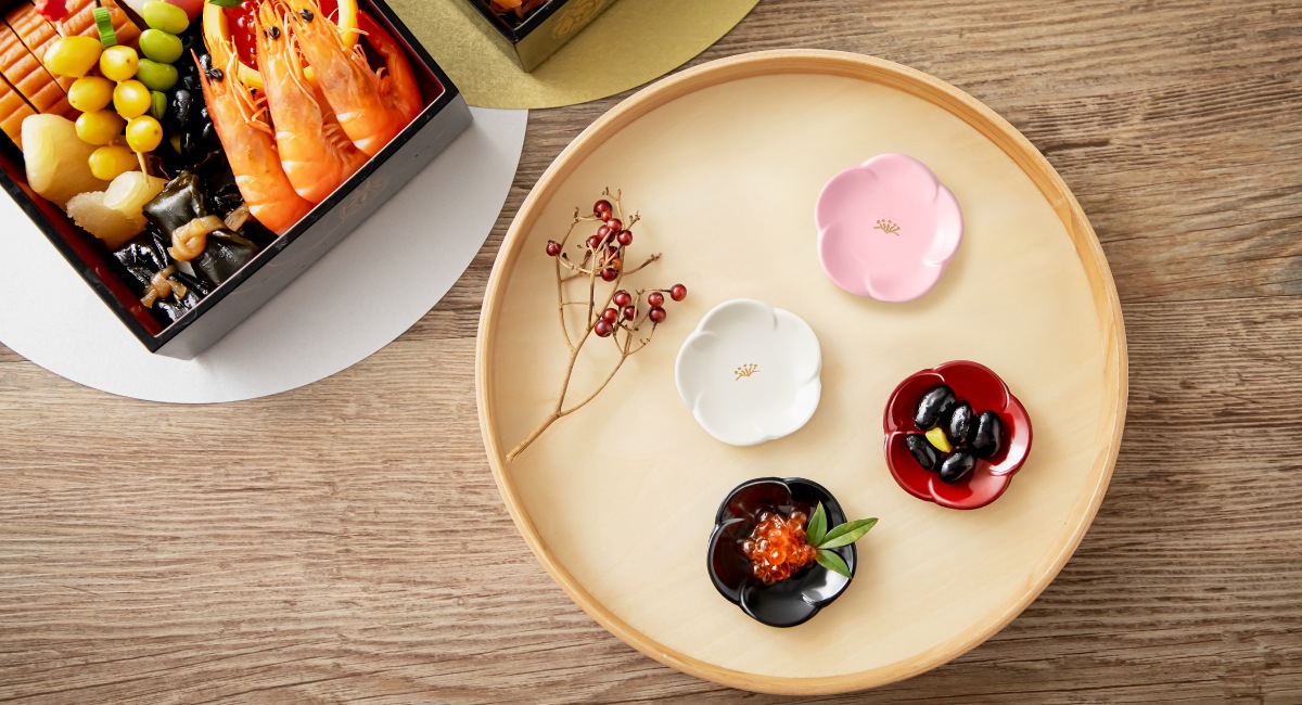 ハレとケ　越前塗り 小梅 豆豆皿