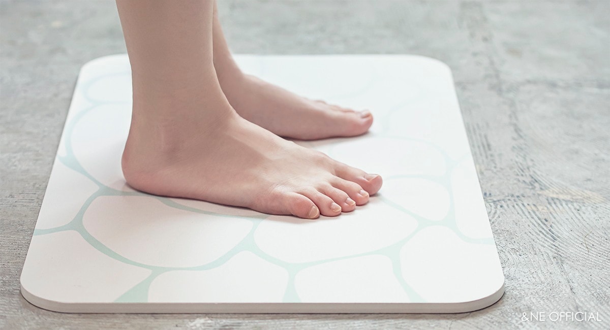 ラバストーンプリントバスマット