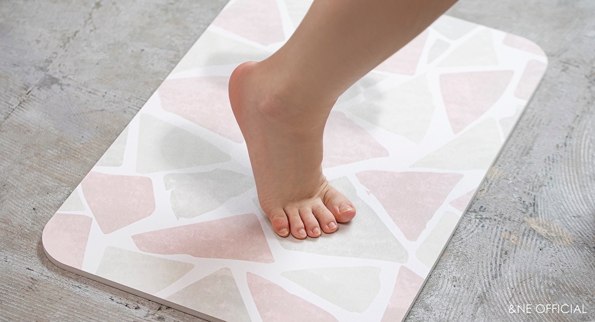 ラバストーンプリントバスマット