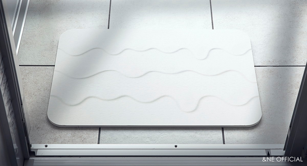 ラバストーンプリントバスマット