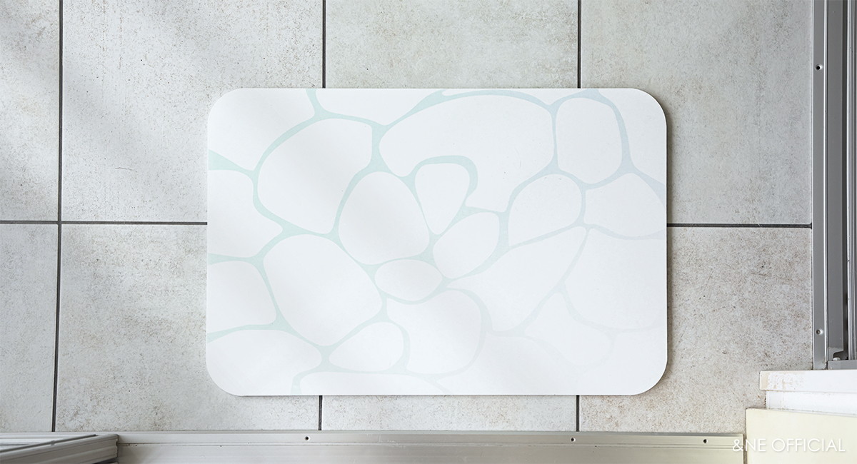 ラバストーンプリントバスマット