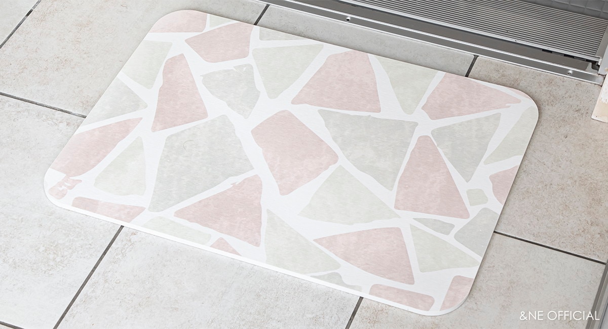 ラバストーンプリントバスマット