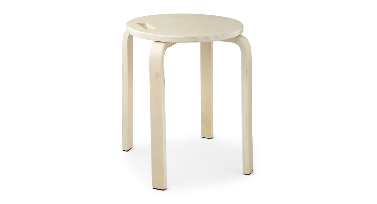 ラウンドスタッキングスツール ハンドル付き