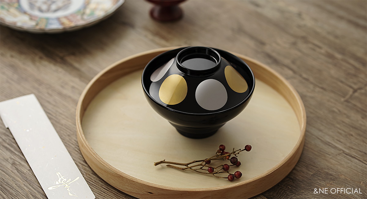 ハレとケ 越前塗り 富士型 汁椀