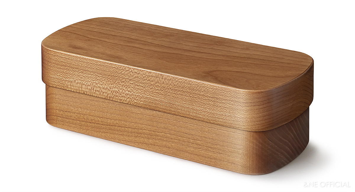 ハレとケ 銘木くりぬき弁当箱 ブラックチェリー