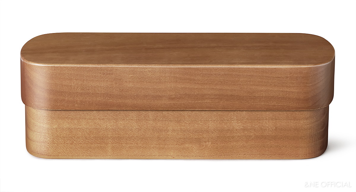 ハレとケ 銘木くりぬき弁当箱 ブラックチェリー