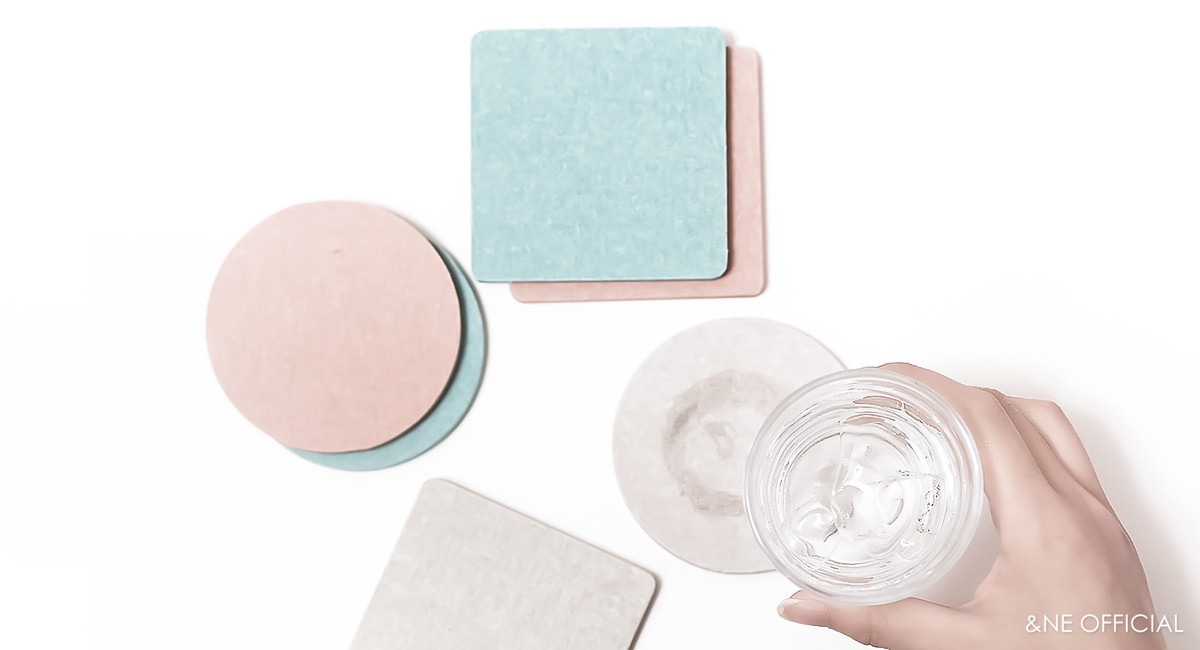 珪藻土コースター シカク