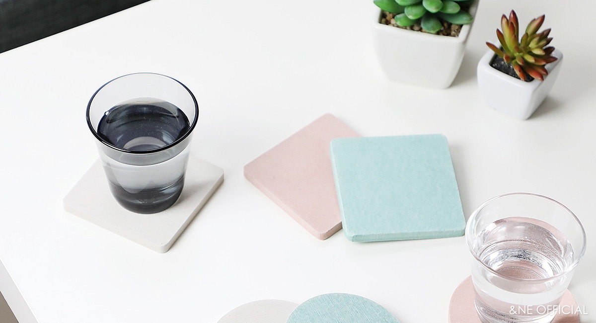 珪藻土コースター シカク