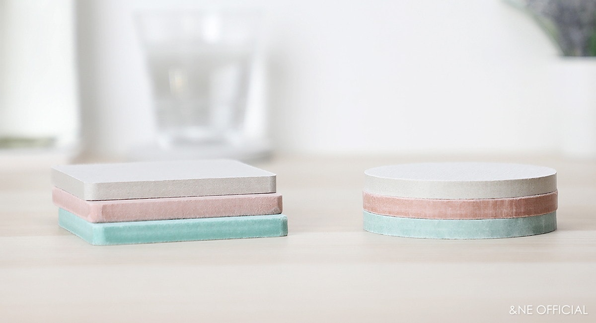 珪藻土コースター シカク