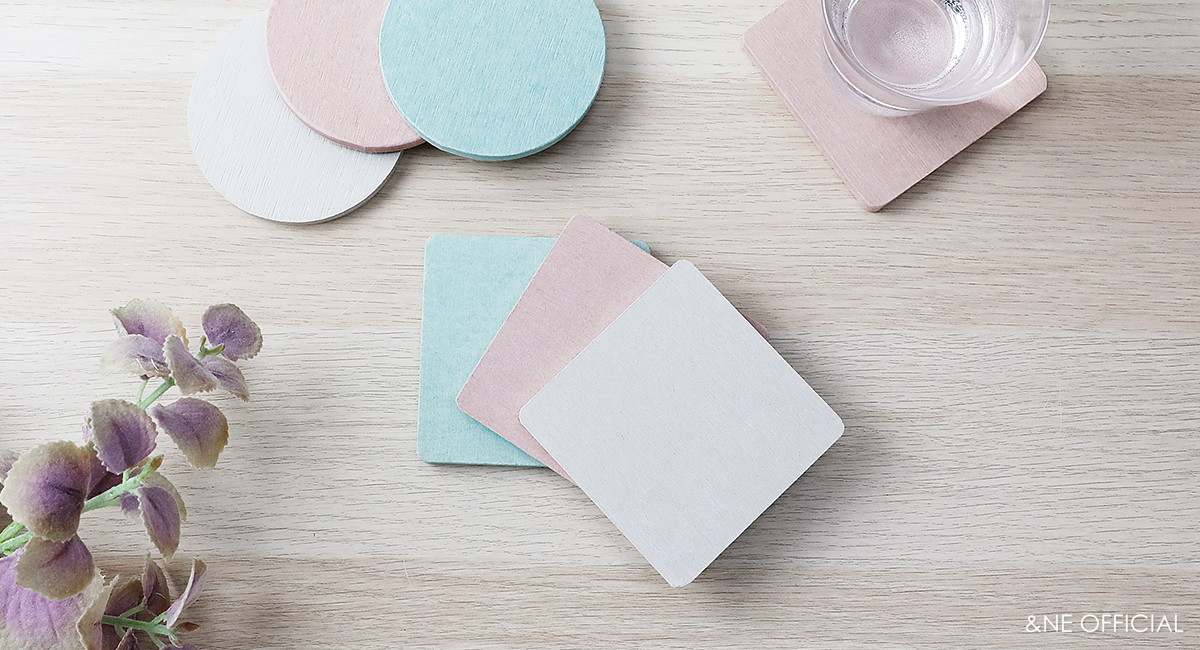 珪藻土コースター シカク