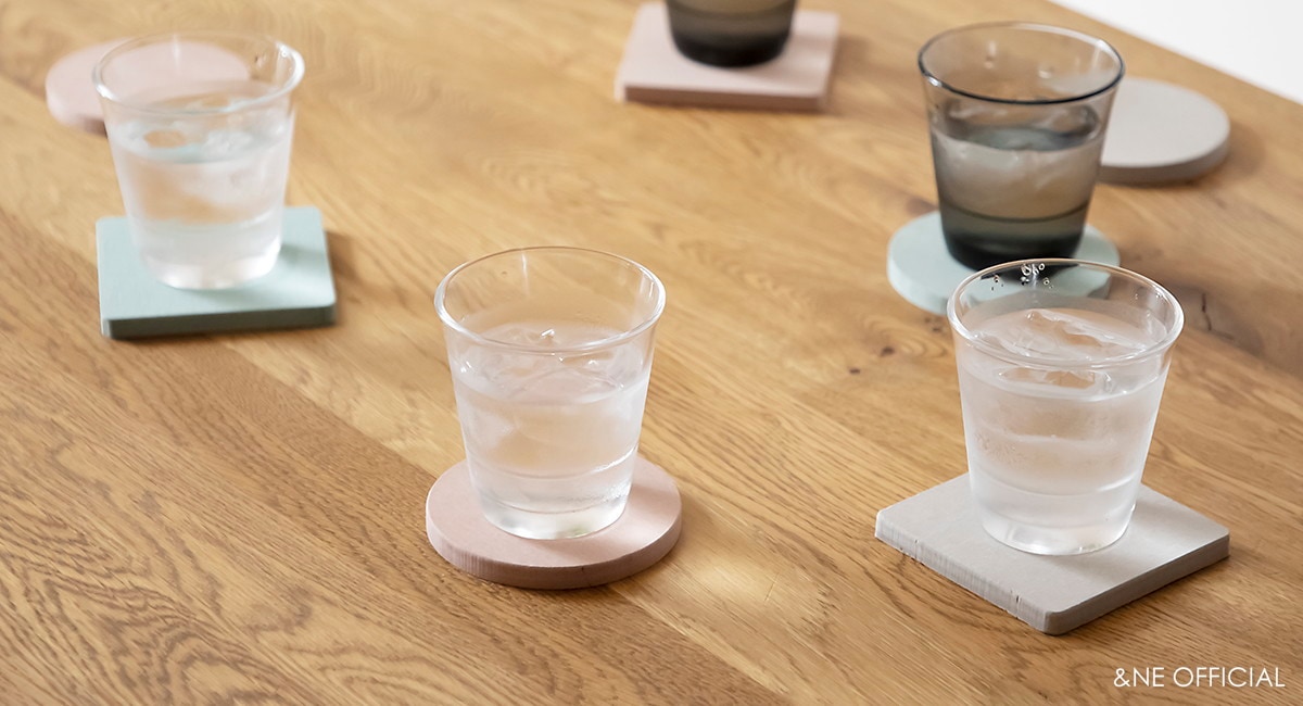 珪藻土コースター シカク