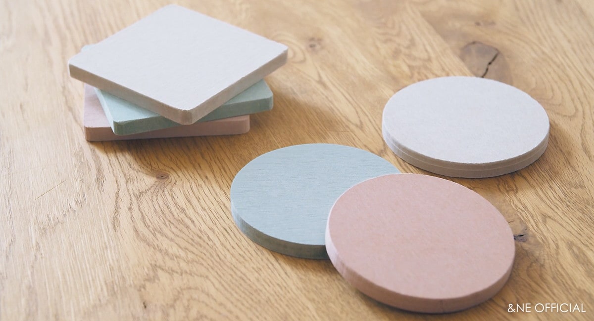 珪藻土コースター シカク