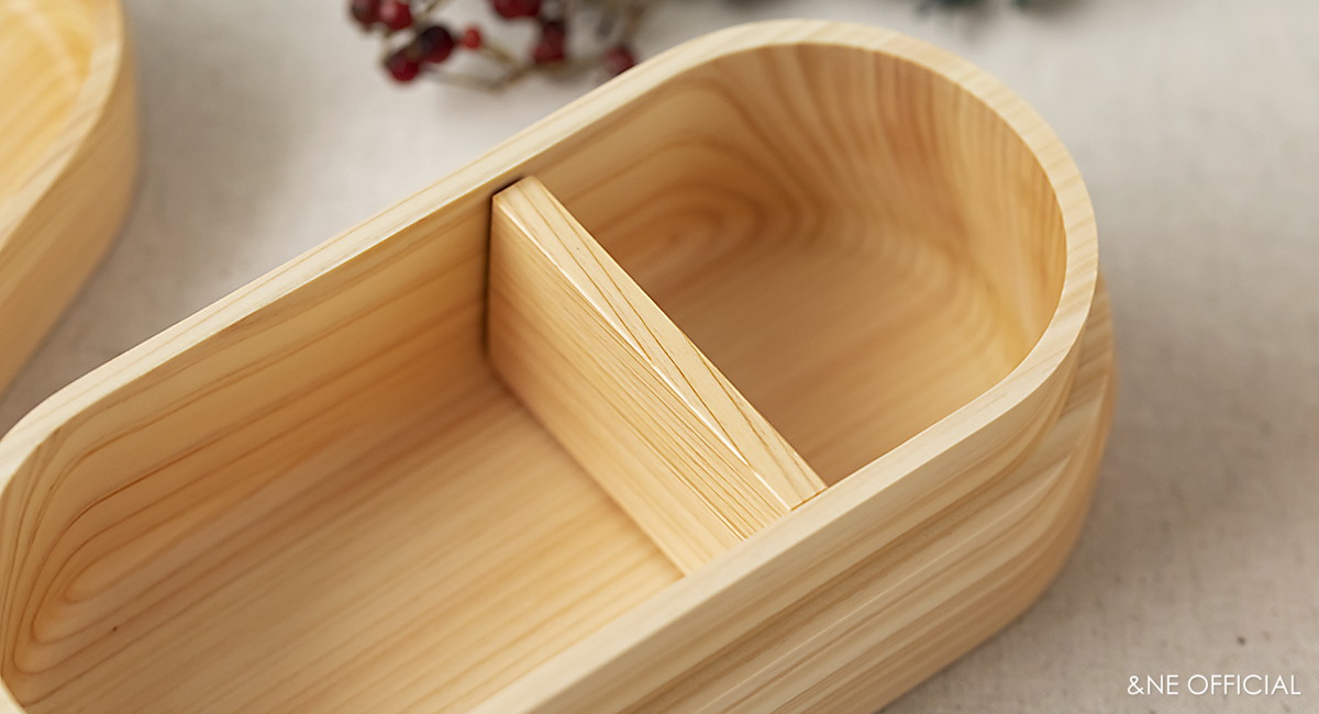 ハレとケ 紀州ひのき弁当箱 丸