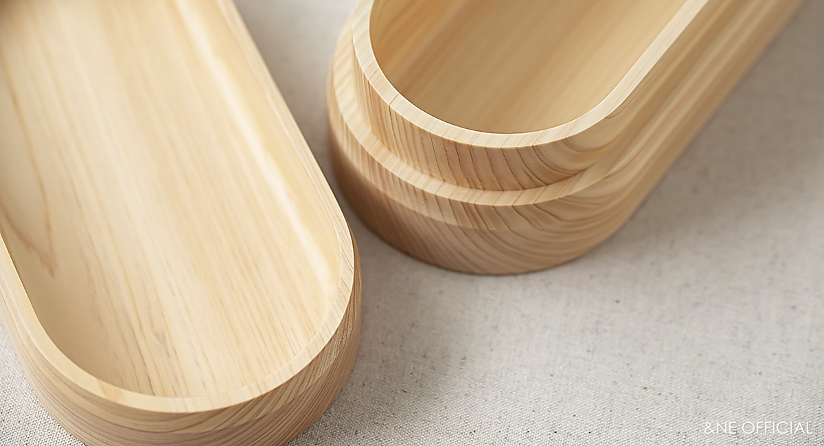 ハレとケ 紀州ひのき弁当箱 丸