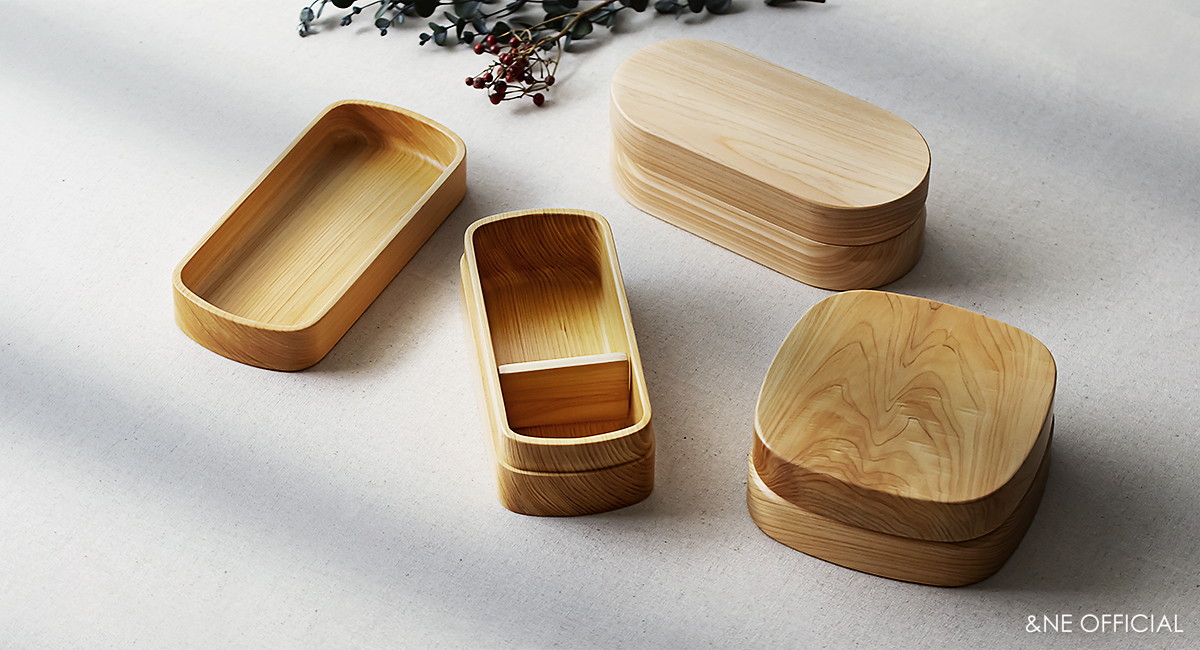 ハレとケ 紀州ひのき弁当箱 丸