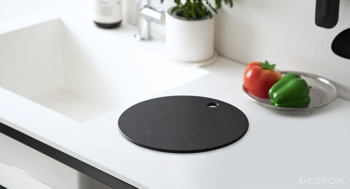 nikii ウッドファイバーカッティングボード M ブラック