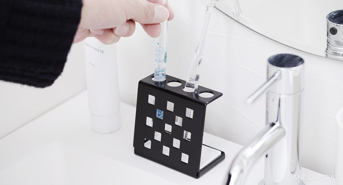 ラバストーンスチール歯ブラシスタンド