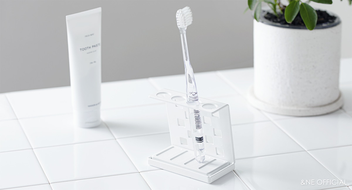 ラバストーンスチール歯ブラシスタンド