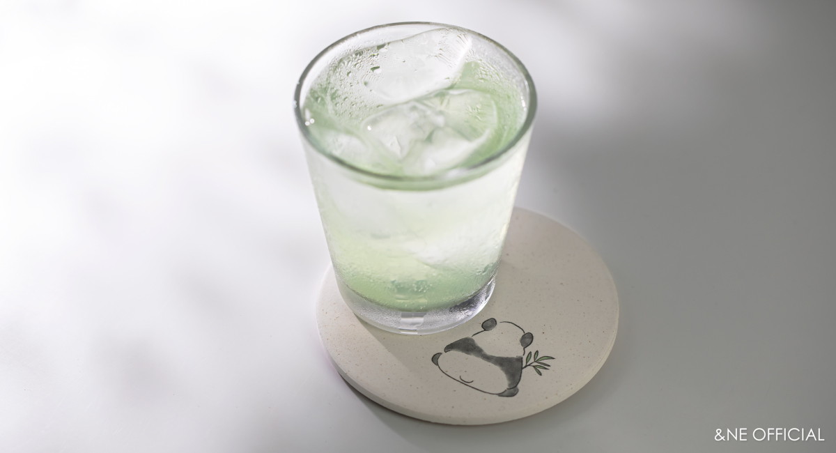 陶器珪藻土コースター panda