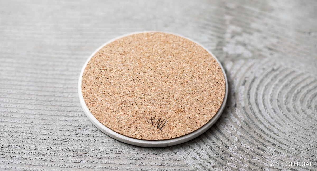 陶器珪藻土コースター panda