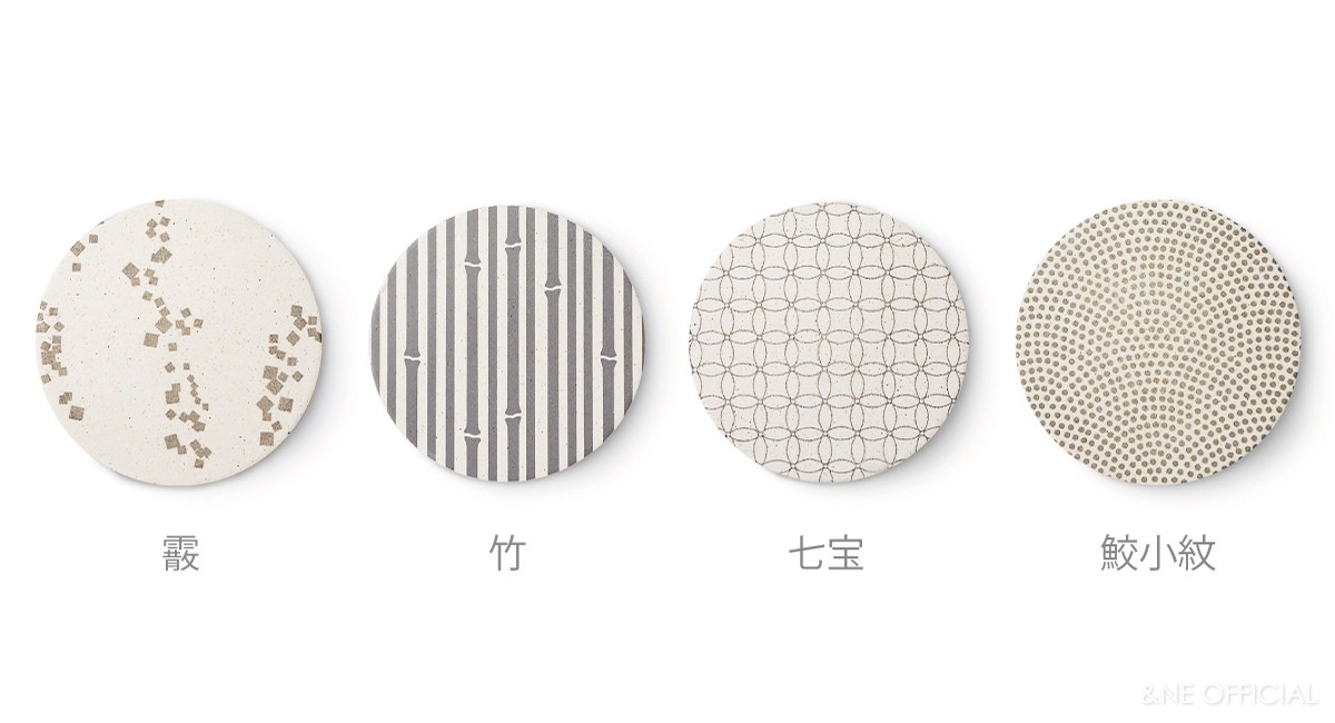 陶器珪藻土コースター　WAGARA