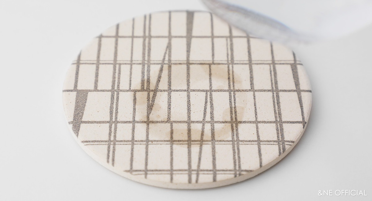 陶器珪藻土コースター　WAGARA